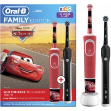 Зубна щітка Braun Oral-B НАБІР PRO 700 D16.513.1U + D100.410.2K Cars (Family Edition)
